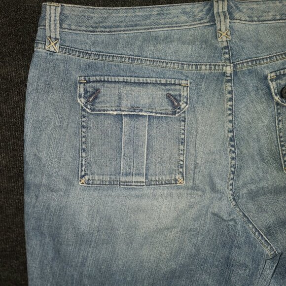 Tommy Hilfiger Women's Size 22 Jeans Light Wash Stretch Super Wide Leg‎ Y2K - Picture 12 of 12